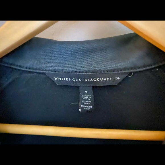 White House Black Market Coated denim jacket. - Picture 4 of 6